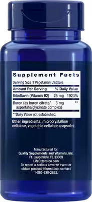 Boron 3mg | Life Extension® | 100 Vegetarian Capsules