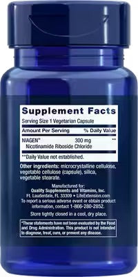 NAD+ Cell Regenerator™ 300mg | Life Extension®| 30 Vegetarian Capsules