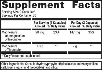 Mag L-Threonate | Metagenics® | 120 Capsules