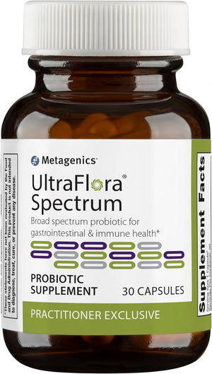 Open image in slideshow, UltraFlora® Spectrum | Metagenics® | 30 or 60 Capsules
