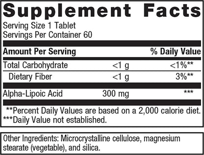 Meta Lipoate 300™ | Metagenics® | 60 Tablets