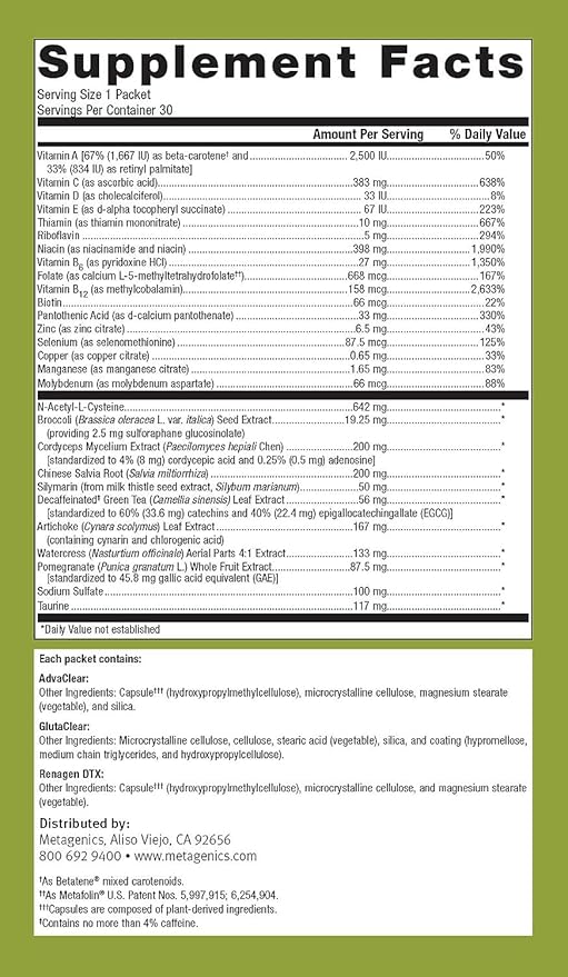 Clear Change Daily Essentials | Metagenics® | 30 Packets