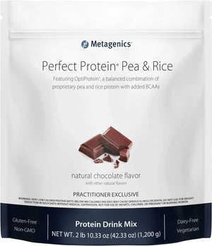 Open image in slideshow, Perfect Protein™ Pea &amp; Rice | Metagenics® | 30 servings
