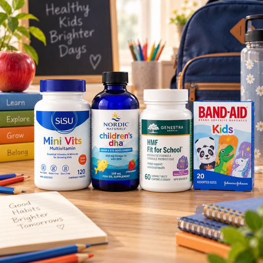 Back-to-School Wellness Kit – Multivitamin, DHA, Probiotic & First Aid Essentials