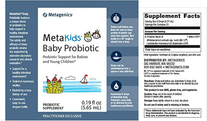 MetaKids™ Baby Probiotic | Metagenics® | Liquid (5.65 mL)