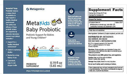 MetaKids™ Baby Probiotic | Metagenics® | Liquid (5.65 mL)