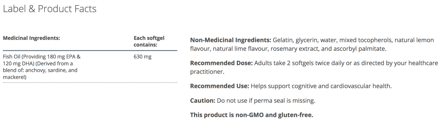 OmegaGenics EPA-DHA 300 | Metagenics® | 270 Softgels