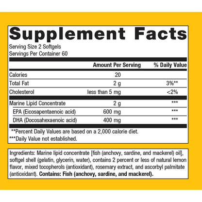 OmegaGenics® EPA-DHA 500 | Metagenics® | 120 or 240 Softgels