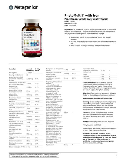 PhytoMulti with Iron | Metagenics® | 60 Tablets